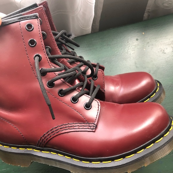 Dr. Martens Shoes - Brand New Dr. Martens Burgundy Boots size 7